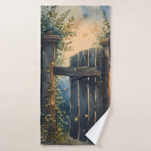 Porte De Jardin Enchantée Sous Ciel De Luciole
