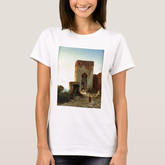 Porte de Justice, Alhambra, Granada (oil on canvas T-Shirt (Front)