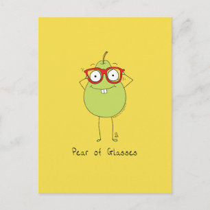 Porte de lunettes mignonne et drôle carte postale