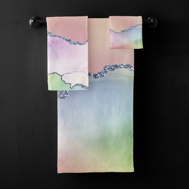 Porte de pêche | Pretty Soft Pastel Aquarelle Ombr (Créateur téléchargé)