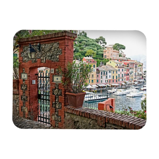 Porte du Paradis à Portofino, Italie - Magnet (Horizontal)
