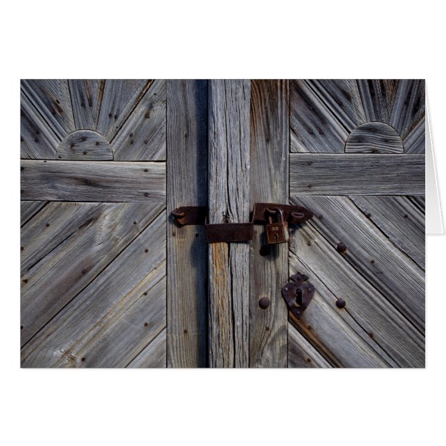 Porte en bois (Devant horizontal)