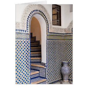 Porte en carrelage marocain
