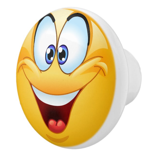 Porte En Céramique Bouton de tiroir à visage joyeux - SRF (Droite)