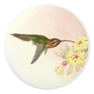 Porte En Céramique Bouton floral d'animaux de faune d'oiseaux de
