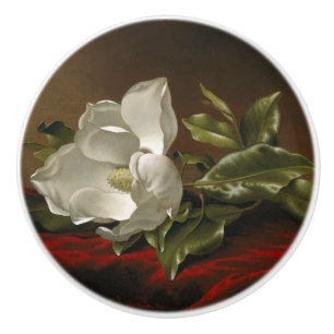 Porte En Céramique Bouton rouge de peinture de velours de fleur de