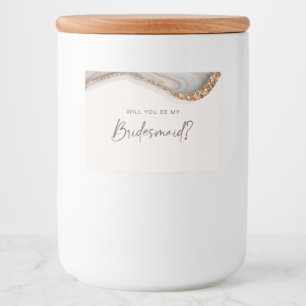 Porte en marbre de pierre Bridesmaid Étiquette de 