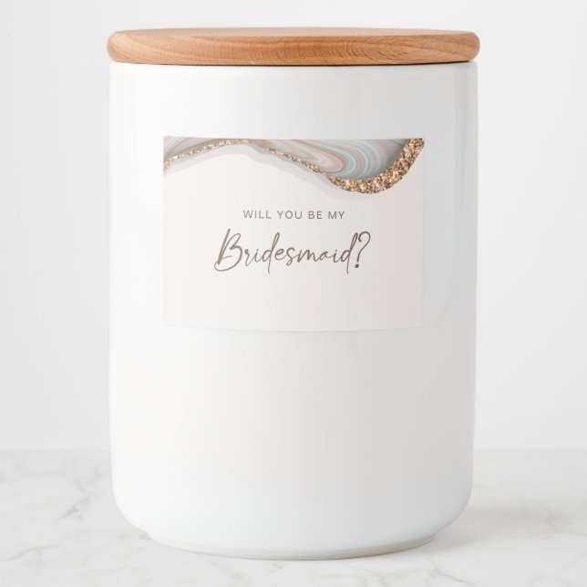 Porte en marbre de pierre Bridesmaid Étiquette de  (Devant)
