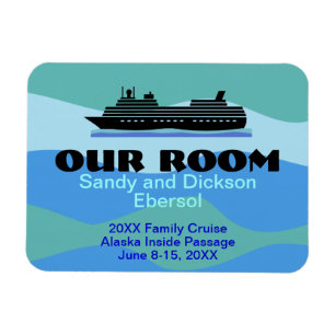 Porte Magnet Cruise Ship Room ID et Memento Custom