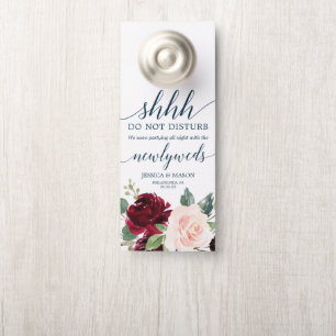 Porte Mariage de la marine de Bourgogne Affichette de po