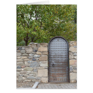 Porte métallique et mur