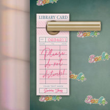 Ne dérangez pas je lis des livres Affichette de po