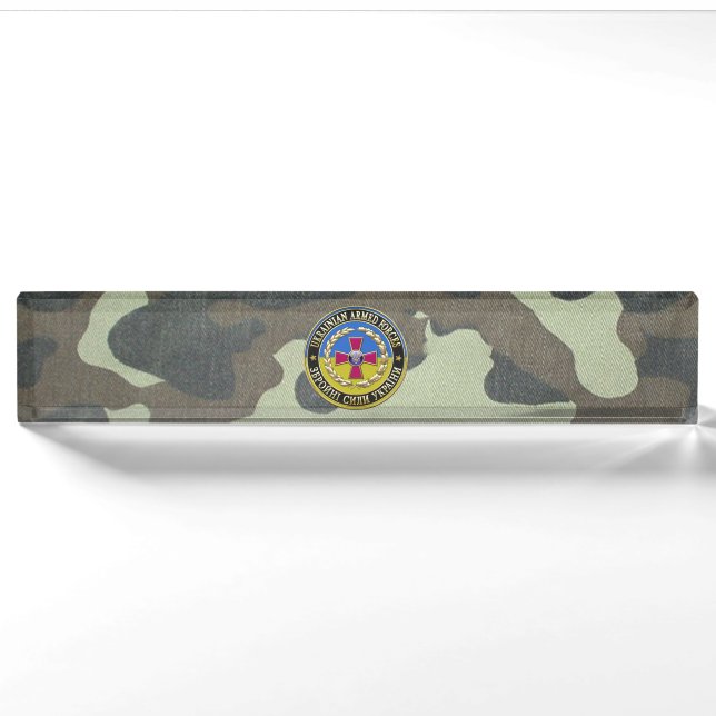 Porte-nom [110] Forces armées ukrainiennes [édition spéciale (Devant)
