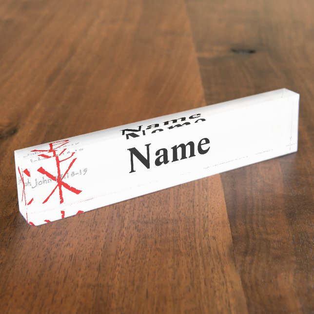 Porte-nom 15h18 de John - 19 (Taille)