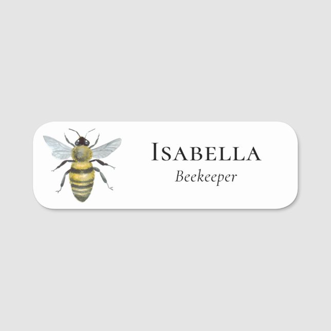 Porte-nom Activité moderne de l'abeille (Devant)