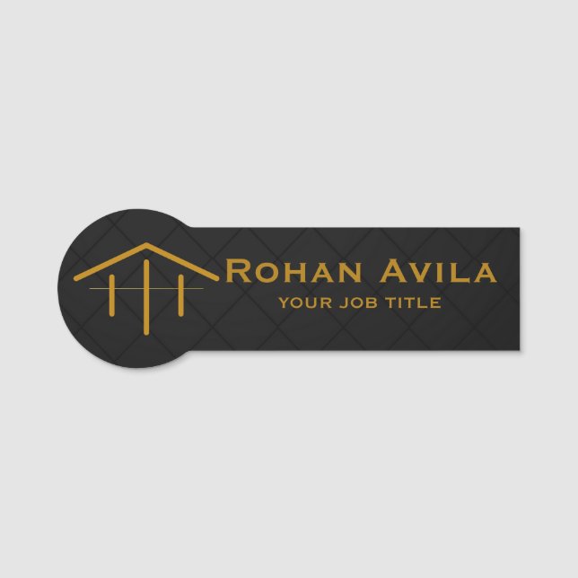 Porte-nom Agent immobilier Realtor (Devant)