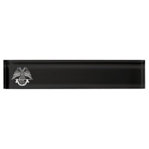 Porte-nom Aigle à deux têtes comme symbole maçonnique