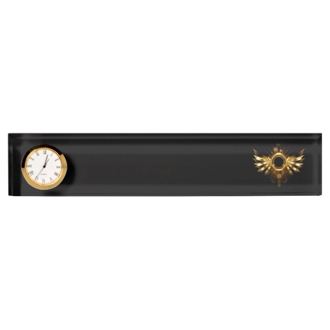Porte-nom Ailes de Steampunk (Devant)