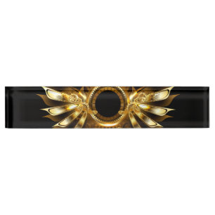 Porte-nom Ailes de Steampunk