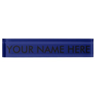Porte-nom AIR FORCE BLEU SOMBRE (arrière - plan de couleur s