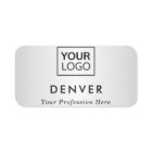 Ajouter le logo prénom et titre dégradé de satin g