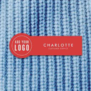 Porte-nom Ajouter un logo couleur éditable simple moderne en