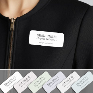 Porte-nom Ajouter votre BRANDNAME simple Classic
