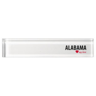 Porte-nom Alabama mon amour