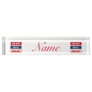 Porte-nom Ambulance de pompiers Thunder_Cove
