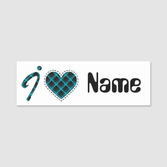 Porte-nom Amour, vacances, Saint Valentin (Devant)