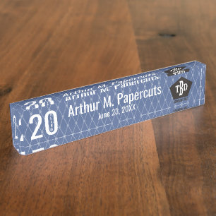 Porte-nom Anniversaire d'étape importante des employés 20