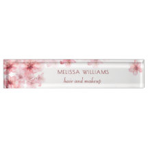 Aquarelle Fleurs de Cerisier Floral Rose