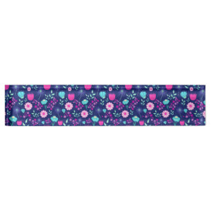Porte-nom Arrière - plan à motif floral mignon