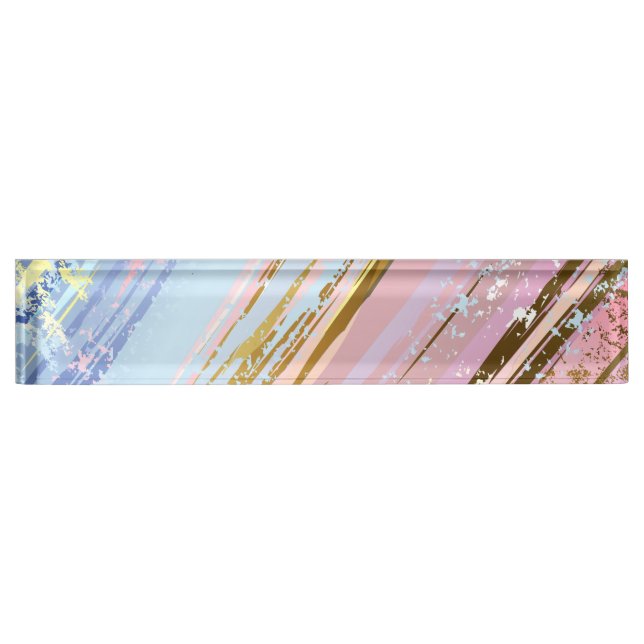 Porte-nom Arrière - plan rose texturé (Devant)