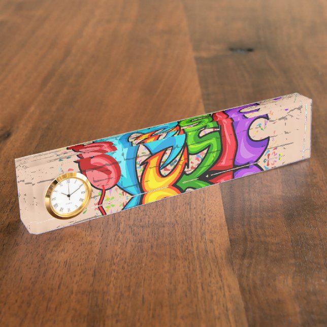 Porte-nom Art urbain 10. (Taille)