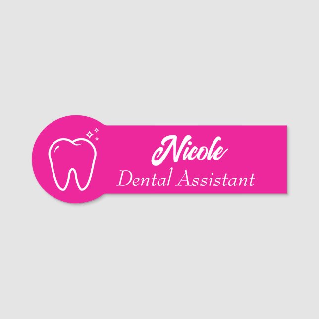 Porte-nom Assistant Dentaire (Devant)
