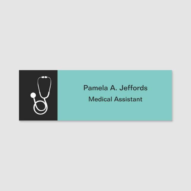 Porte-nom Assistant Médicale du bureau du médecin (Devant)
