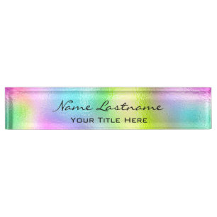 Porte-nom Atelier de maquillage Holographe esthétique Esth