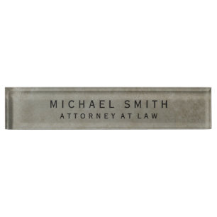 Porte-nom Avocat de droit Stone Design Simple Minimaliste
