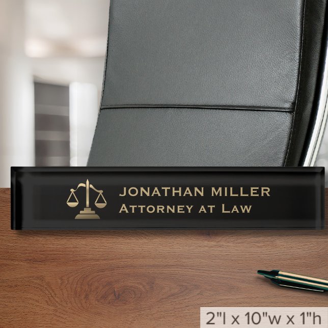 Porte-nom Avocat professionnel (Créateur téléchargé)