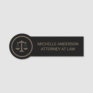 Porte-nom Avocat professionnel branché 