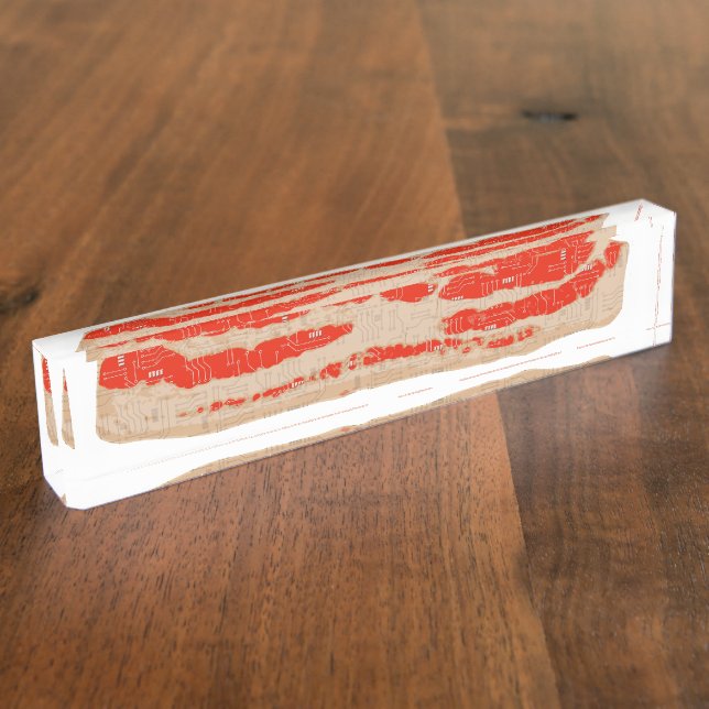 Porte-nom Bacon numérique (Taille)