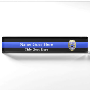 Porte-nom Badge de police des frères gardiens