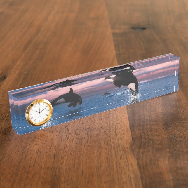 Porte-nom Baleines Tueuses Dans L'Océan Arctique (Taille)