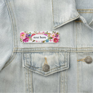 Porte-nom balise boho floral Classic Name