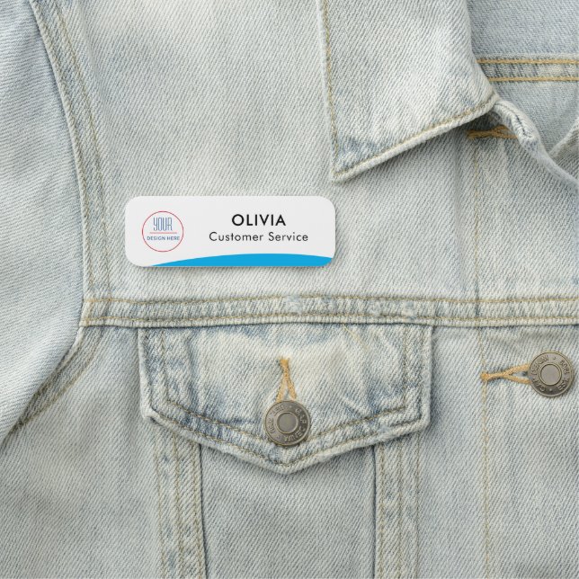 Porte-nom Balise Créer votre logo (En situation)