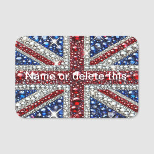 Porte-nom Balise de nom avec les couleurs britanniques