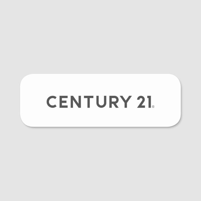 Porte-nom Balise de nom Century 21 (Devant)