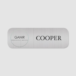 PORTE-NOM BALISE DE NOM DE LA SOCIÉTÉ FAUX SILVER
