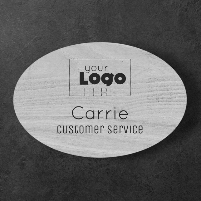 Porte-nom Balise de nom de l'employé du logo personnalisé Gr (Créateur téléchargé)